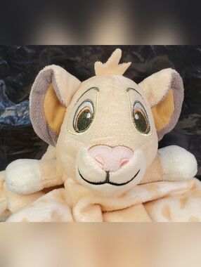 Disney Baby Primark Cares Lion King Simba Security Blanket Lovey Colorful - GUC